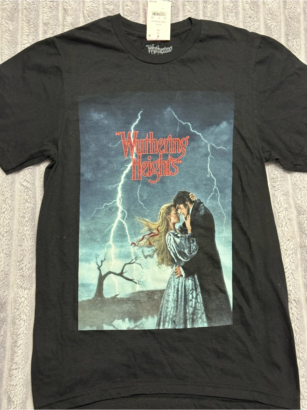 Wuthering Heights Graphic T-Shirt — Black — Size XS